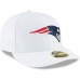 Men's New England Patriots New Era White Omaha Low Profile 59FIFTY Fitted Hat 3156590